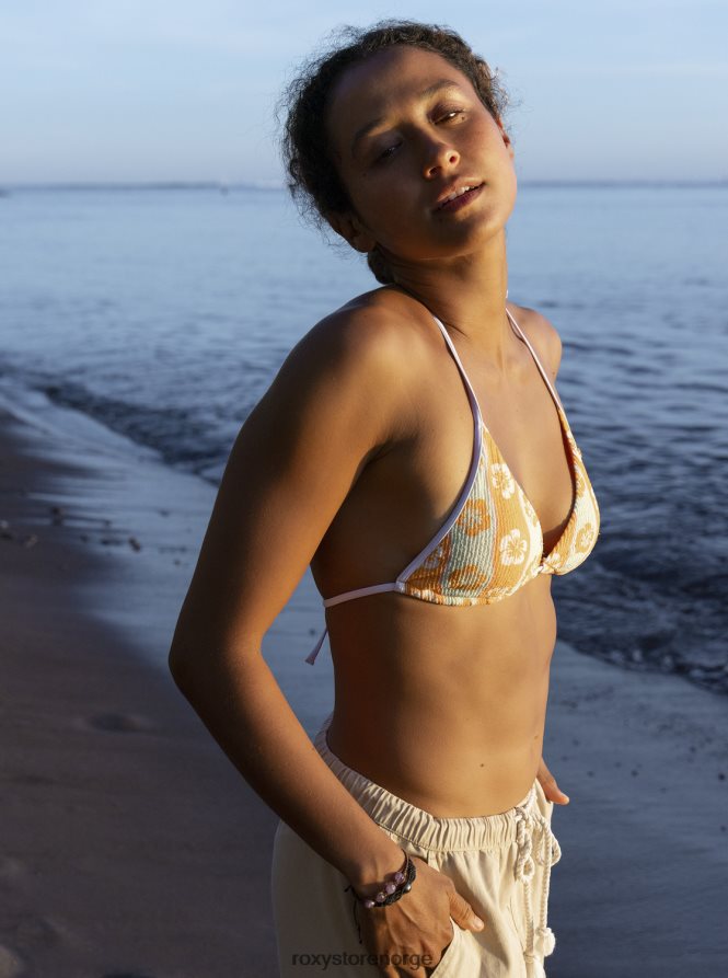kvinner Roxy bølget tiki tri bikini topp ambroisia bølge 2B2N8R594 | bikini topper