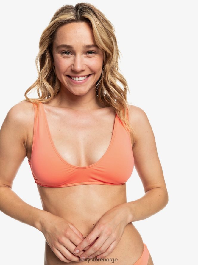 kvinner Roxy beach classics langstrakt trekant bikini topp fusjonskorall 2B2N8R891 | bikini topper