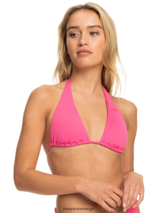 kvinner Roxy beach classics tiki triangel bikini topp sjokkerende rosa 2B2N8R629 | bikini topper
