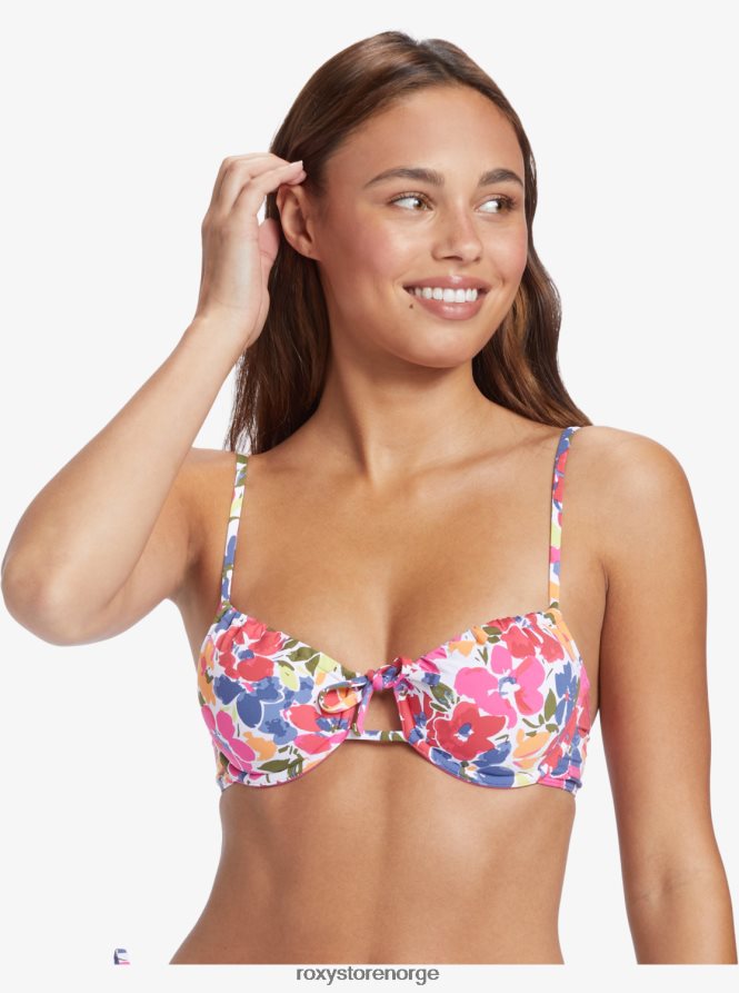 kvinner Roxy bloomin bikinitopp med bøyle med bralette blomstrer 2B2N8R637 | bikini topper