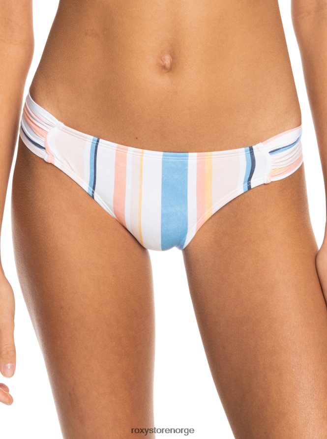 kvinner Roxy printede strandklassikere moderate bikinibukser fersken pisk sand stripper 2B2N8R845 | bikinitruser