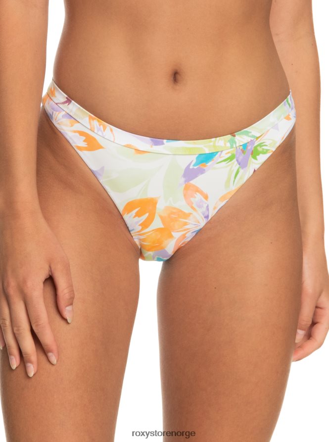 kvinner Roxy retro revo vendbar moderat bikinibukse snøhvit pualani combo 2B2N8R778 | bikinitruser