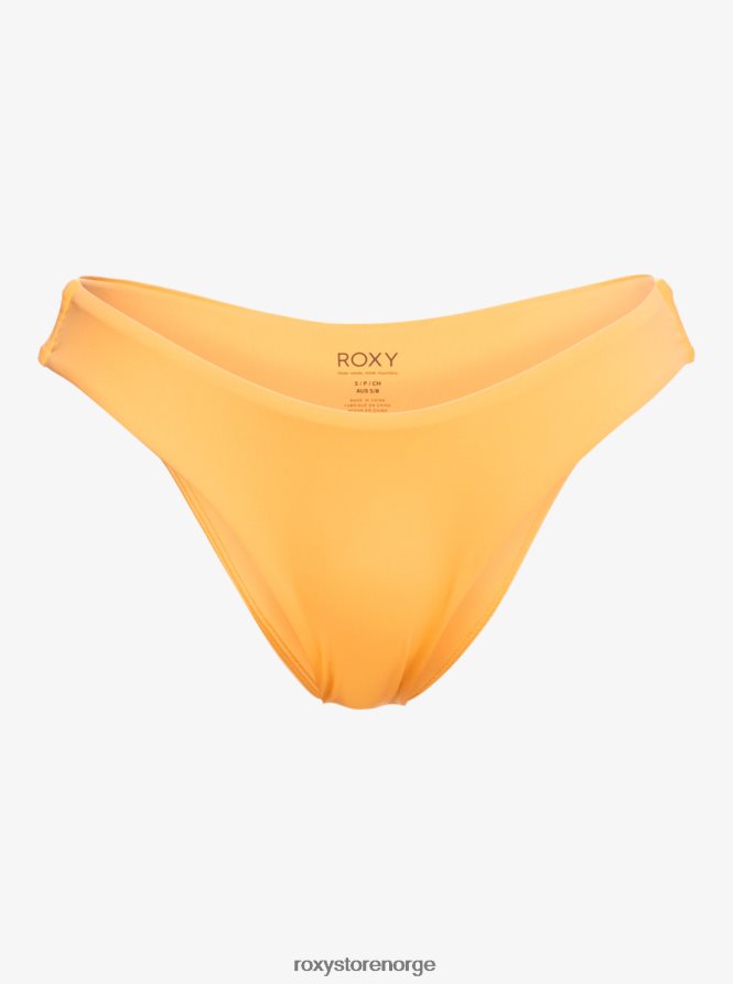 kvinner Roxy strandklassikere bikinitruser med høye ben hånlig oransje 2B2N8R601 | bikinitruser