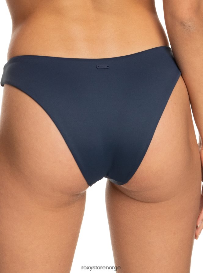 kvinner Roxy strandklassikere bikinitruser med høye ben humør indigo 2B2N8R704 | bikinitruser