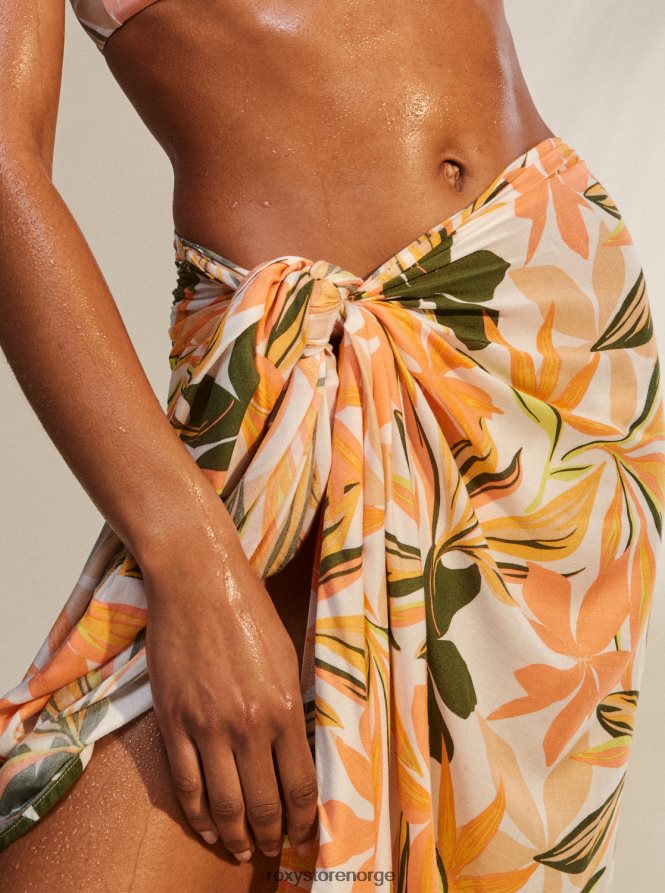 kvinner Roxy kul og nydelig sarong lys hvit subtilt salt mult 2B2N8R819 | dekke opp