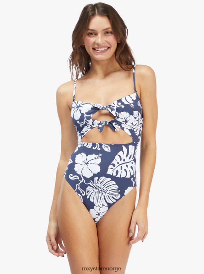 kvinner Roxy bare skinne mote badedrakt i ett stykke humør indigo arv floral 2B2N8R988 | ett stykke
