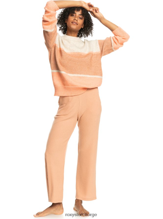 kvinner Roxy for langt genser med rund hals tapioka 2B2N8R397 | gensere