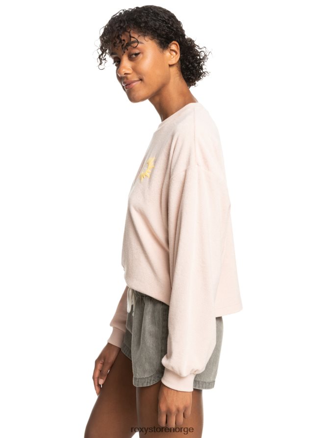 kvinner Roxy bedre ikke vente toweling sweatshirt fersken pisk 2B2N8R387 | gensere