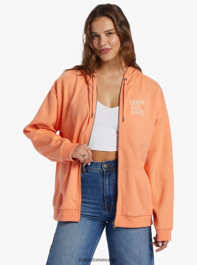 kvinner Roxy oversized kveldstur en oversize hettegenser papaya punch 2B2N8R369 | hettegensere