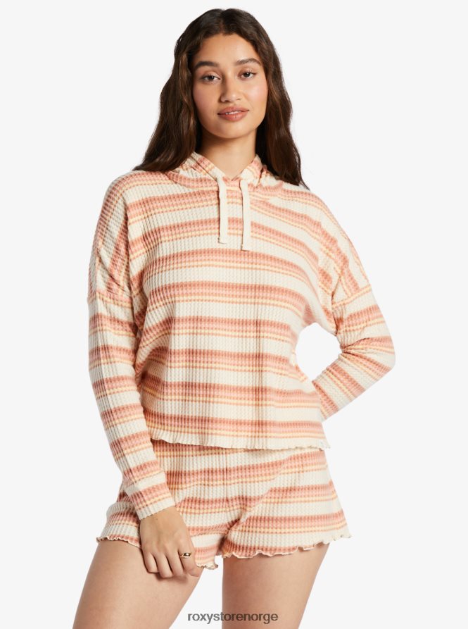 kvinner Roxy twilight hettegenser med humørtrykt tapioka retro stråler 2B2N8R435 | hettegensere