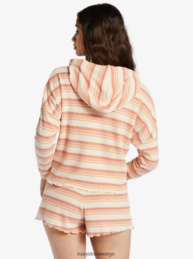 kvinner Roxy twilight hettegenser med humørtrykt tapioka retro stråler 2B2N8R435 | hettegensere