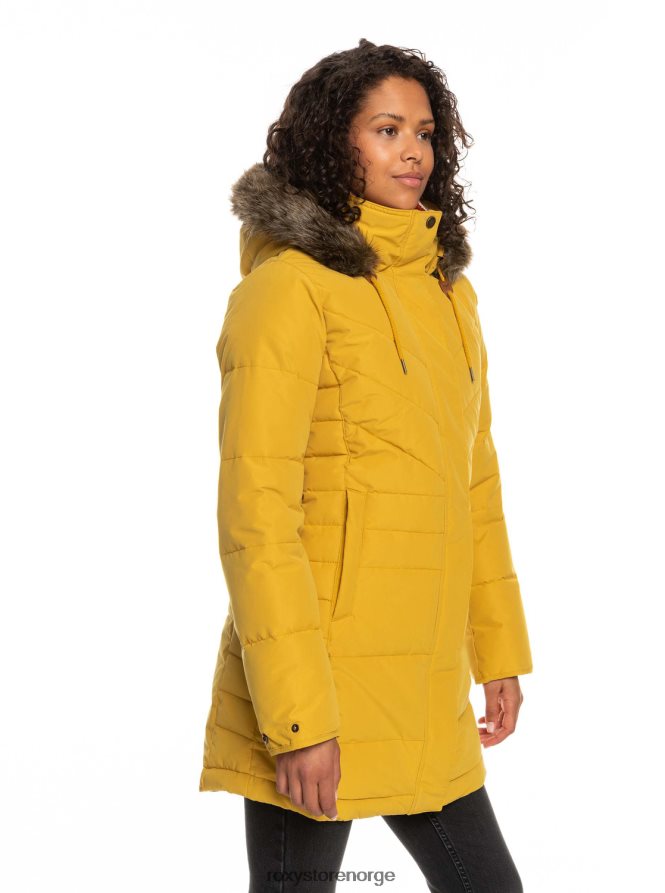 kvinner Roxy ellie longline isolert hettejakke honning 2B2N8R471 | jakker