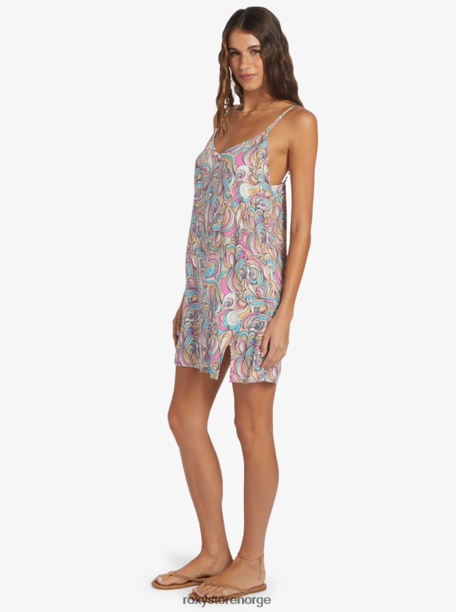 kvinner Roxy dagstur mini v-halset slipkjole swirly dønn 2B2N8R214 | kjoler