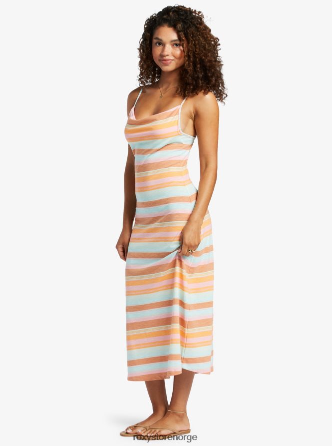kvinner Roxy midikjole for siste dans solnedgang spektrum stripe 2B2N8R37 | kjoler