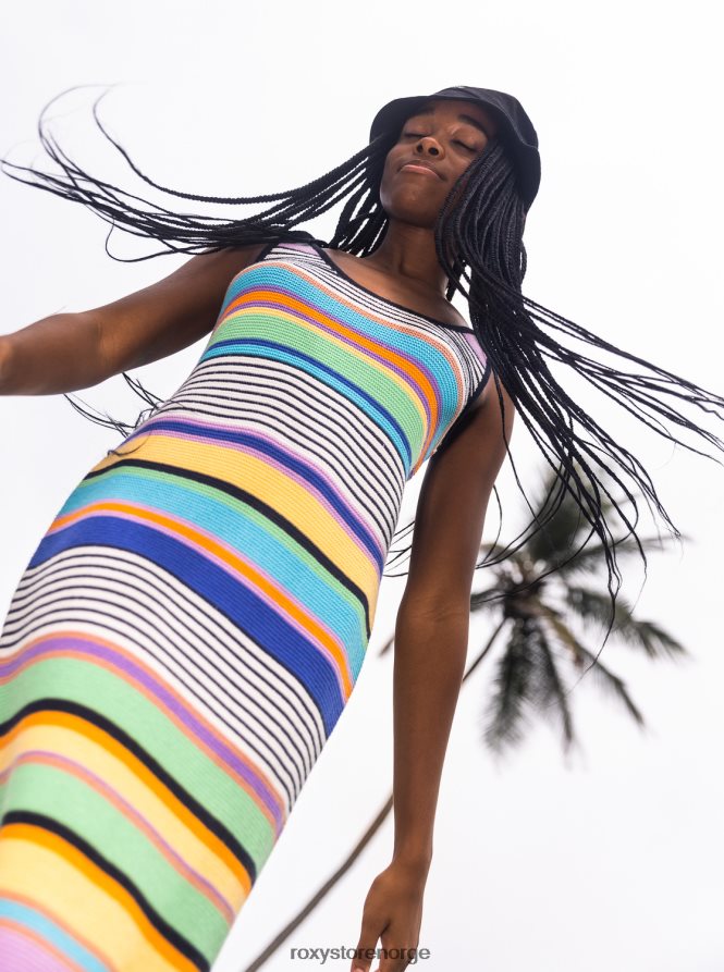 kvinner Roxy solskinnsbukett midi-lengde stroppekjole antrasitt god vibrasjon 2B2N8R152 | kjoler