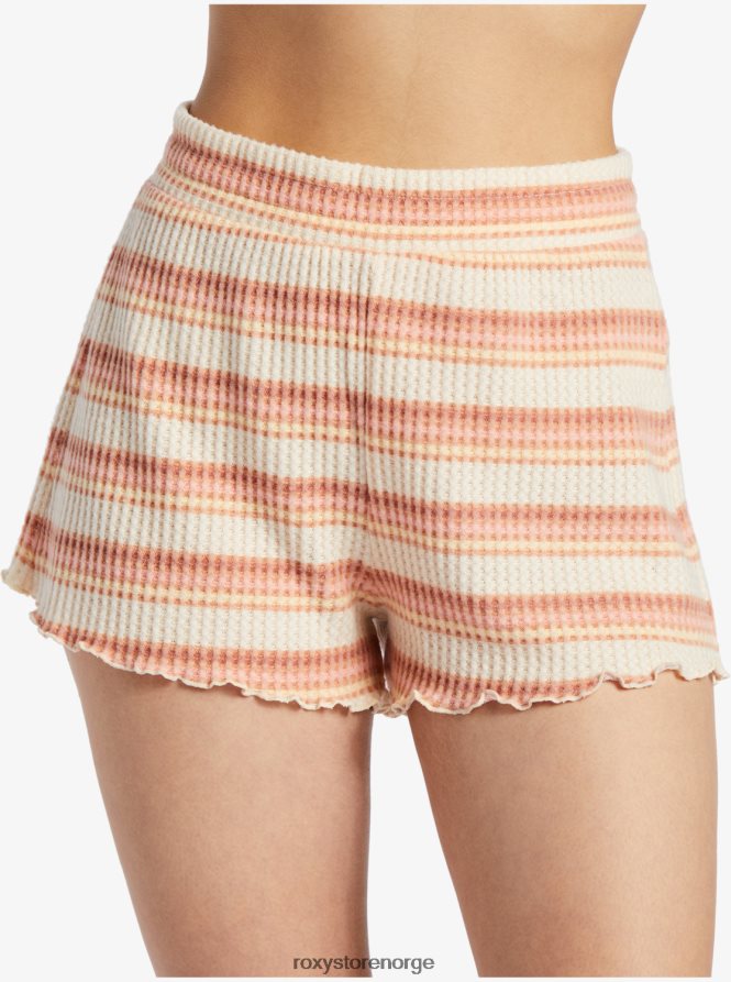 kvinner Roxy shorts med humørtrykk i twilight tapioka retro stråler 2B2N8R453 | shorts