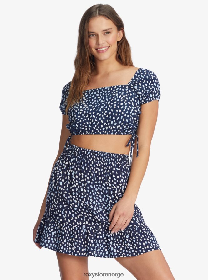 kvinner Roxy jentekveldsskjørt humør indigo ville prikker 2B2N8R452 | skjørt