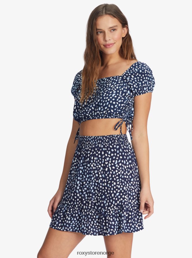 kvinner Roxy jentekveldsskjørt humør indigo ville prikker 2B2N8R452 | skjørt