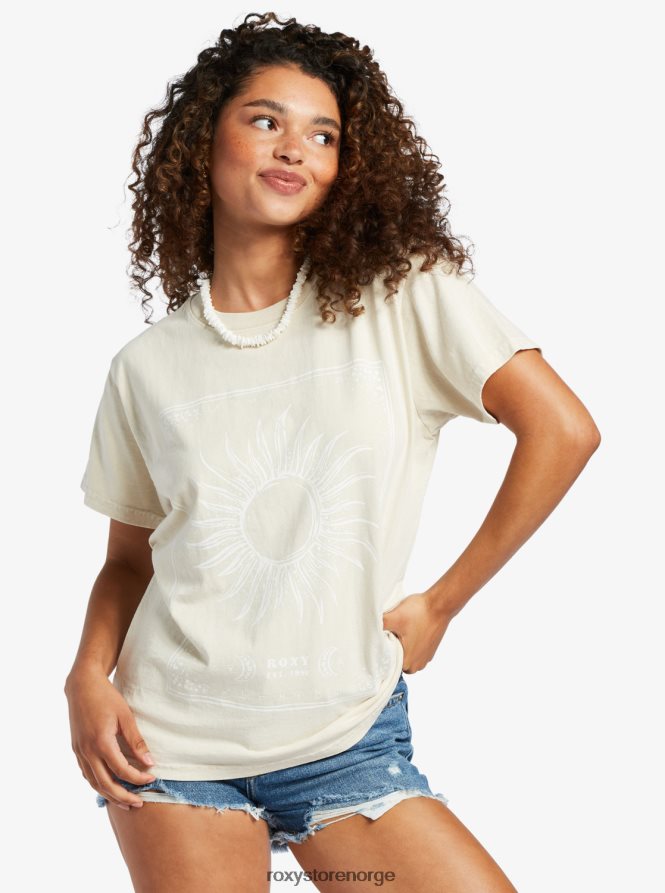 kvinner Roxy celeste oversized t-skjorte tapioka 2B2N8R79 | t-skjorter