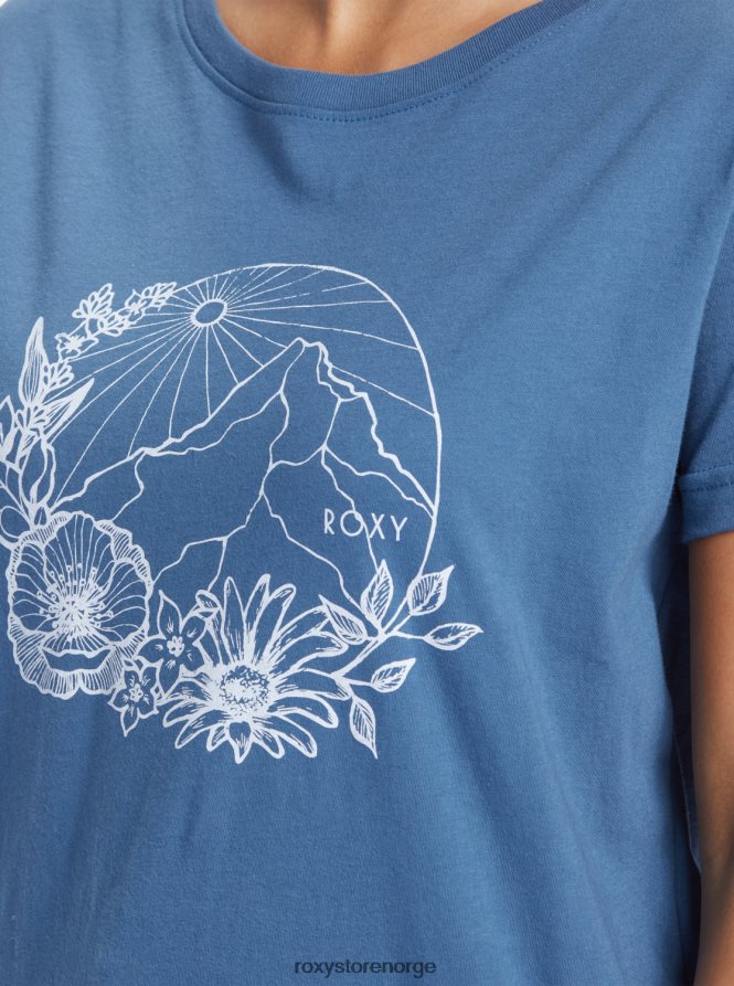 kvinner Roxy mountain day oversized t-skjorte bijou blå 2B2N8R71 | t-skjorter