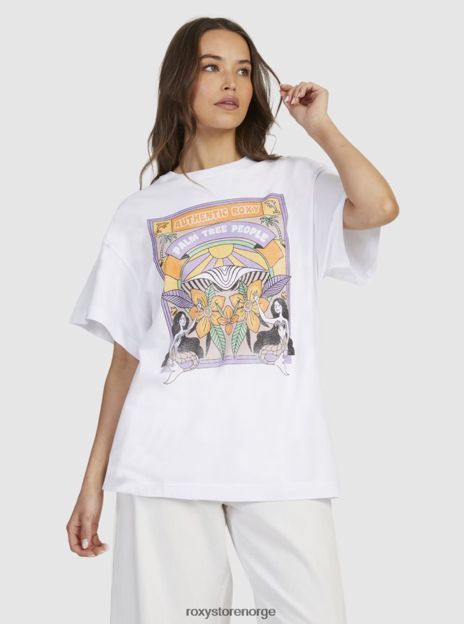 kvinner Roxy søt solskinn oversized t-skjorte lys hvit 2B2N8R345 | t-skjorter