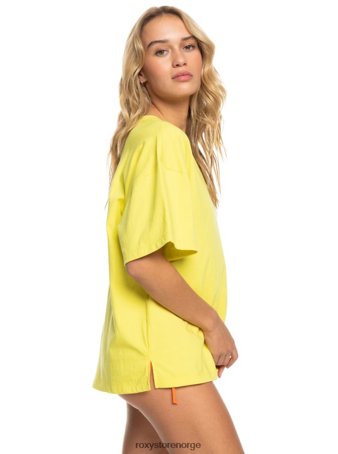 kvinner Roxy surf.kind.kate. oversized t-skjorte gul plomme 2B2N8R12 | t-skjorter