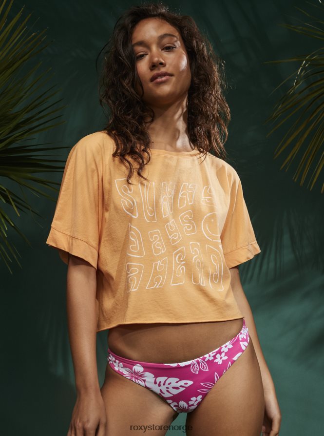 kvinner Roxy t-skjorte med solfylte smil hånlig oransje 2B2N8R125 | t-skjorter