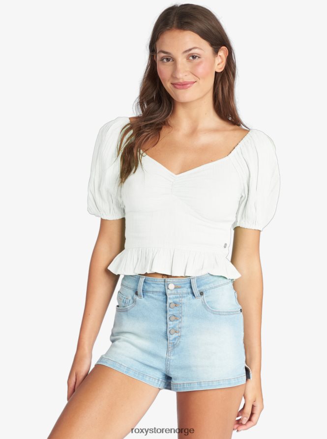 kvinner Roxy life mirage vevd puffermet topp Snøhvit 2B2N8R335 | topper