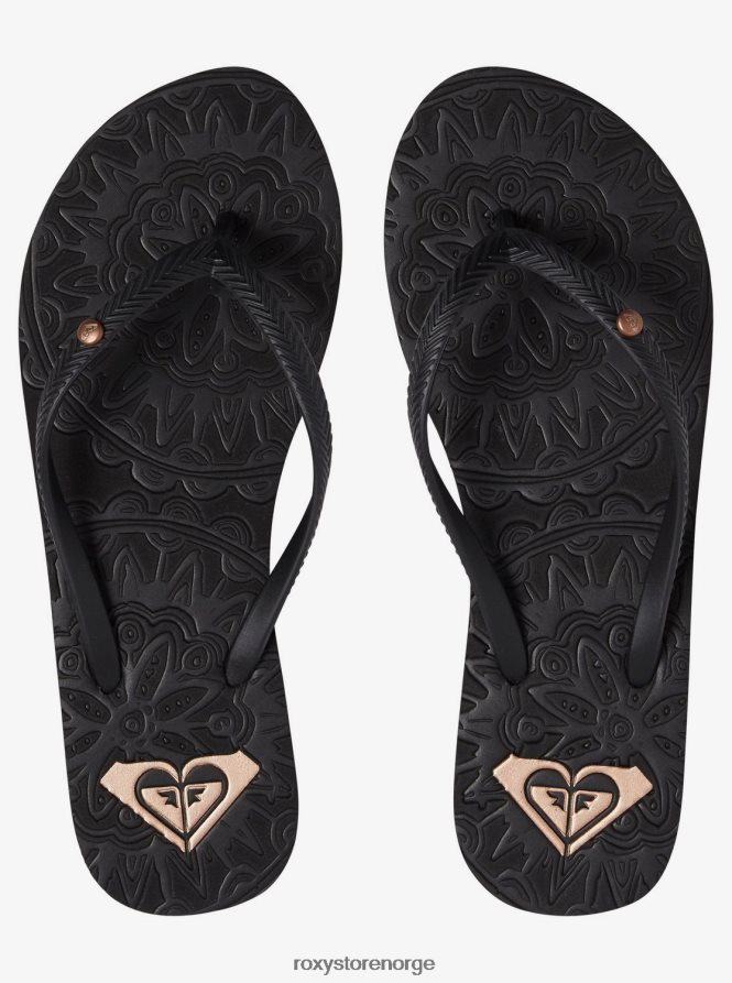 kvinner Roxy antillene sandaler svart 3 2B2N8R1337 | flip flops