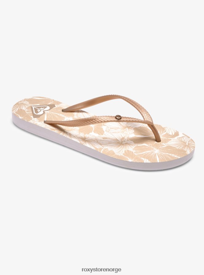 kvinner Roxy bermuda sandaler beige/hvit 2B2N8R1408 | flip flops
