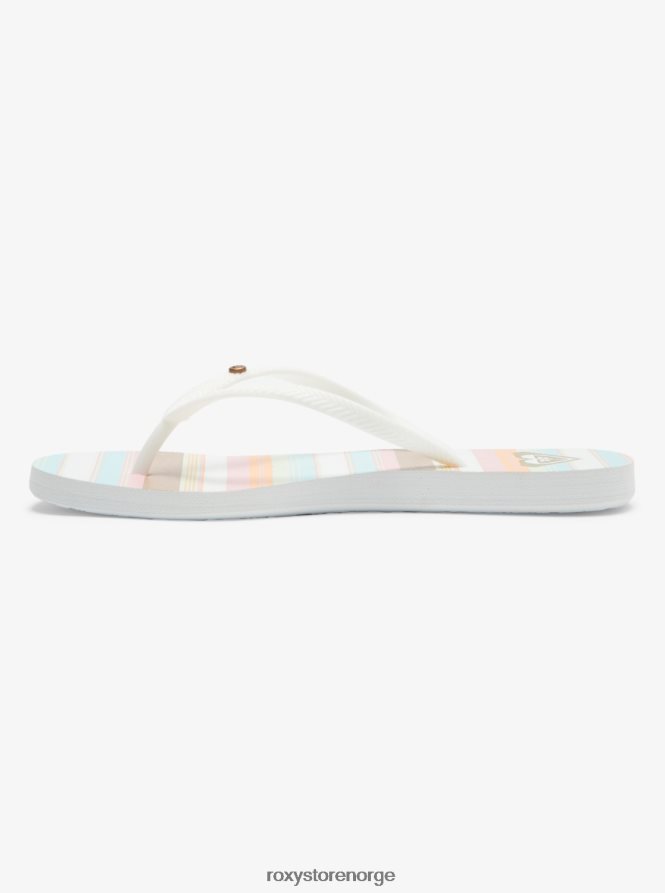 kvinner Roxy bermuda sandaler hvit/rosa/multi 2B2N8R1227 | flip flops