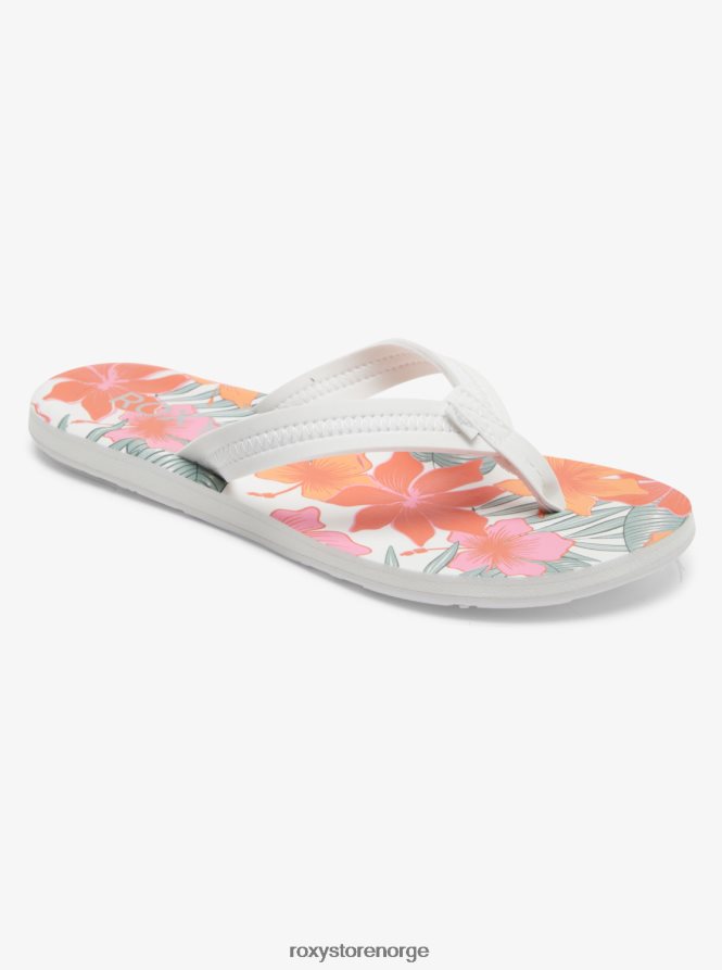 kvinner Roxy vista loreto flip-flops hvit/oransje/rosa 2B2N8R1405 | flip flops