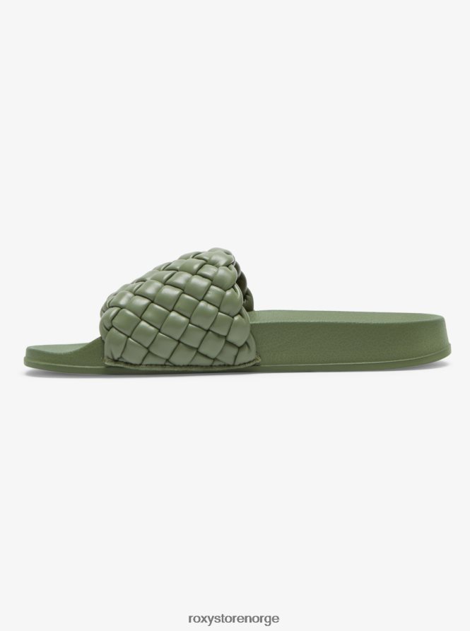 kvinner Roxy slippy puff sandaler Skoggrønn 2B2N8R1421 | sandaler