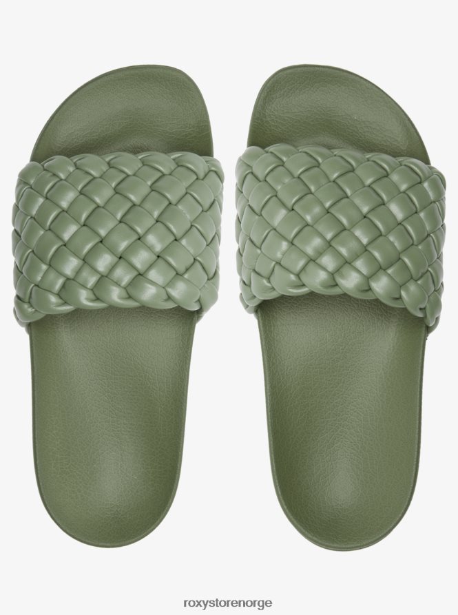 kvinner Roxy slippy puff sandaler Skoggrønn 2B2N8R1421 | sandaler