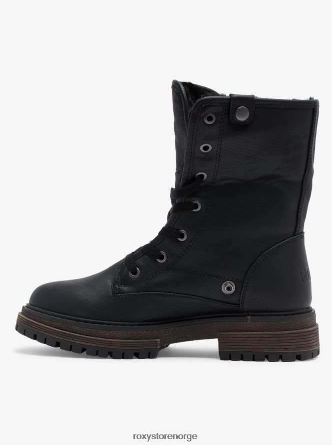 kvinner Roxy bruna snørestøvler svart 2B2N8R1465 | støvler