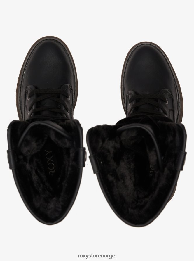 kvinner Roxy bruna snørestøvler svart 2B2N8R1465 | støvler