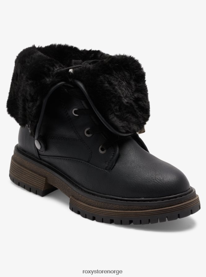 kvinner Roxy bruna snørestøvler svart 2B2N8R1465 | støvler