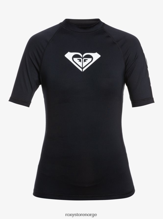 kvinner Roxy helhjertet kortermet upf 50 rashguard antrasitt 2B2N8R746 | rashguards