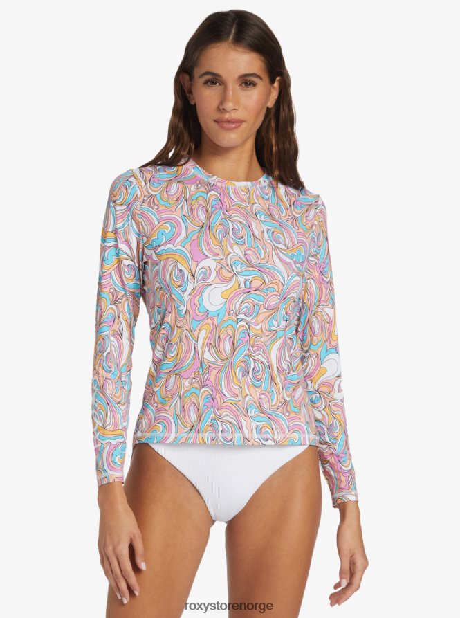 kvinner Roxy sea ​​skippin upf 50 langermet rashguard swirly dønn 2B2N8R800 | rashguards