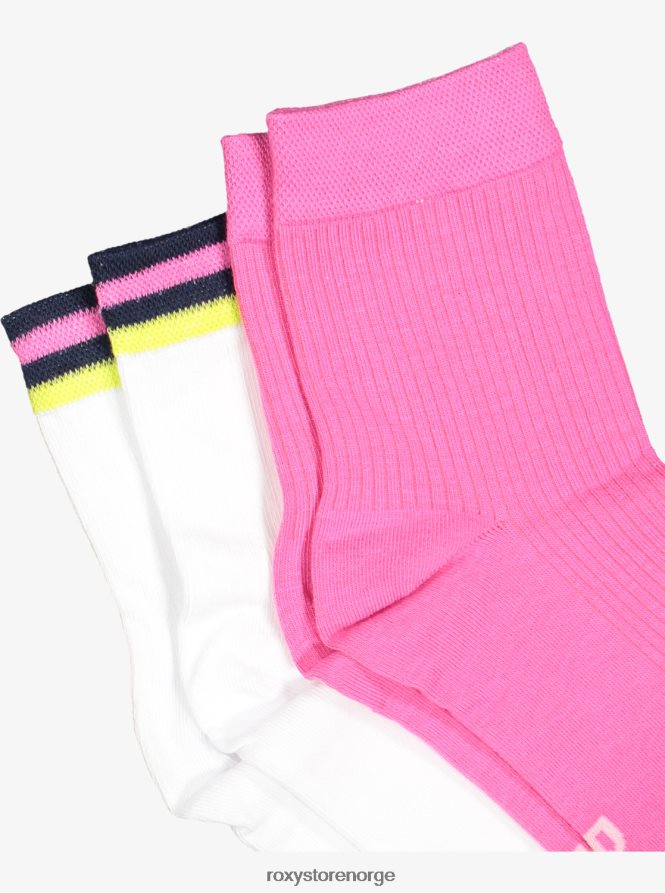 kvinner Roxy shorty 2-pack no-show sokker lys hvit 2B2N8R1182 | sokker